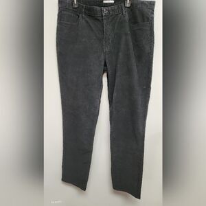 Calvin Klein Corduroy Pants Dark Gray Mens 38"x 32" Slim Fit